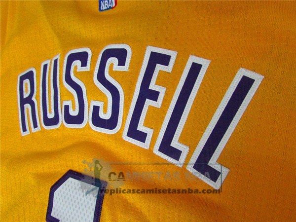 Camiseta Manga Corta Lakers Russell Amarillo